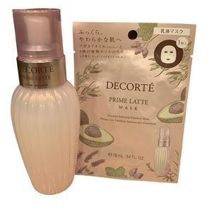 New Decorte Prime Latte Essential Softening Milk Plus Bonus Face Mask Japan